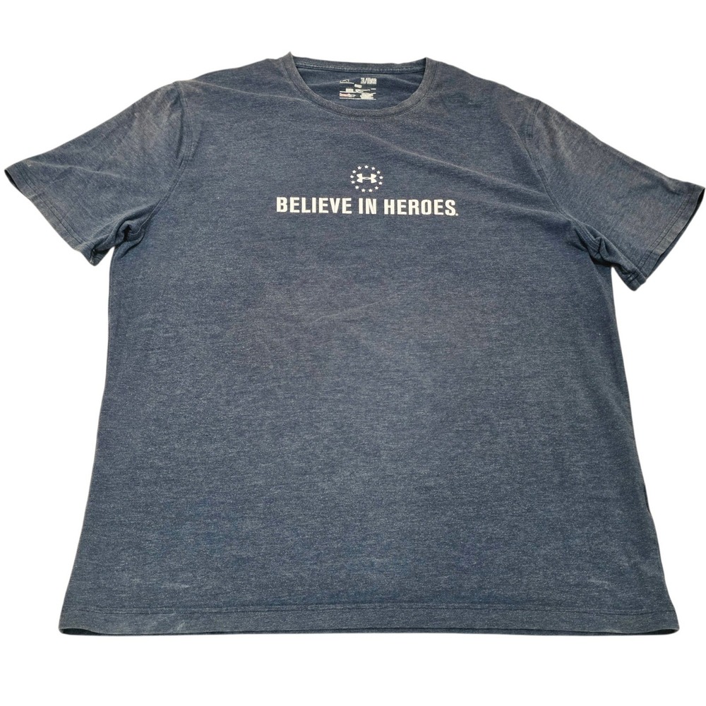 Under Armour Wounded Warrior Project Believe In Heroes Shirt Mens XL HeatGear